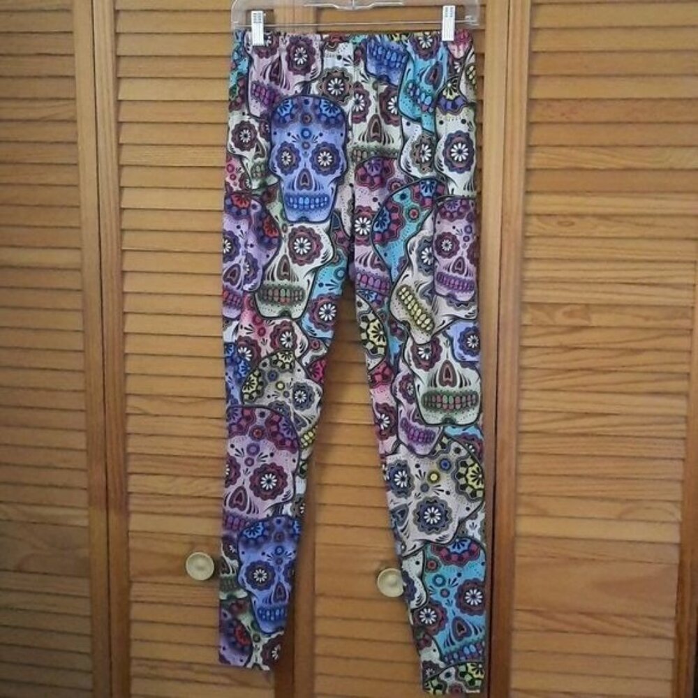 Legging Army Sugar Skull Plus Leggings Plus Size 14-20